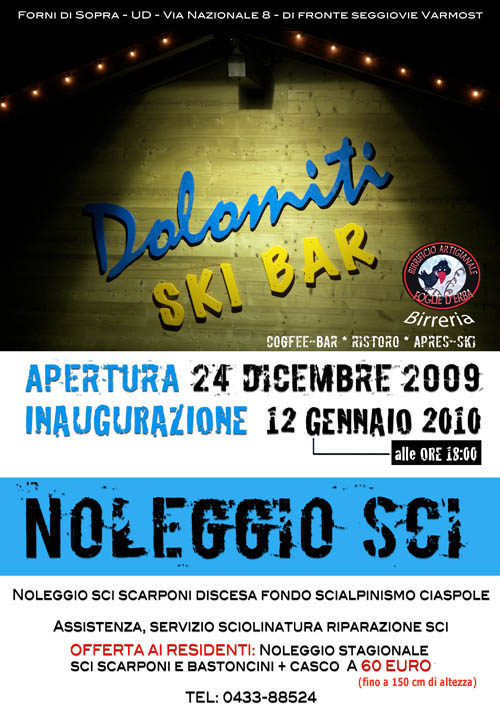Dolomiti Ski Bar Noleggio sci Forni di Sopra Dolomiti Ski Bar Noleggio sci Forni di Sopra